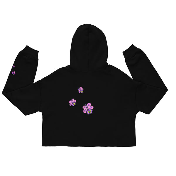 Butterflower Crop Hoodie