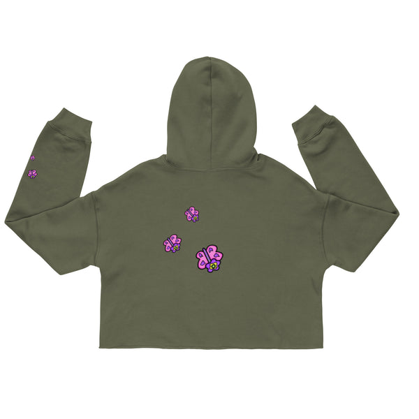 Butterflower Crop Hoodie