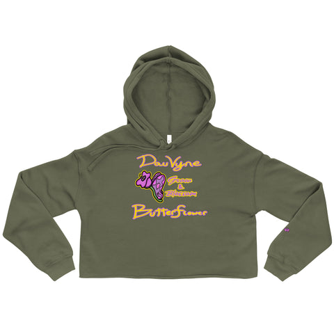 Butterflower Crop Hoodie