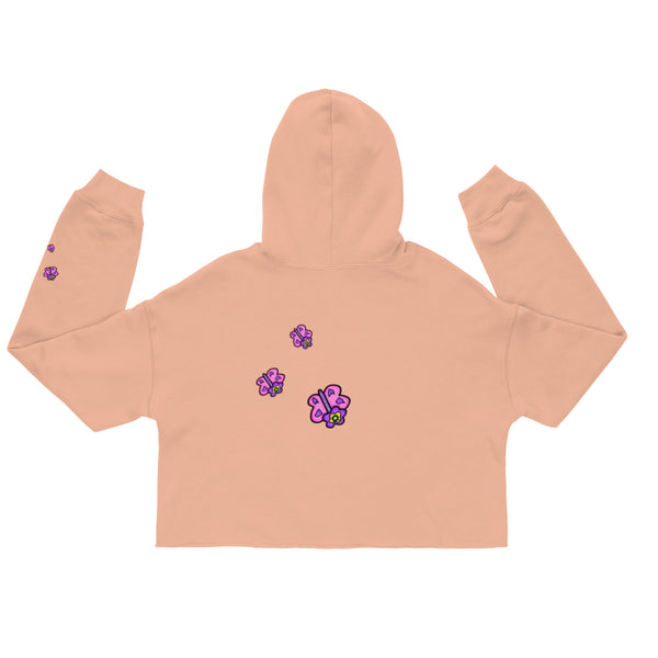 Butterflower Crop Hoodie